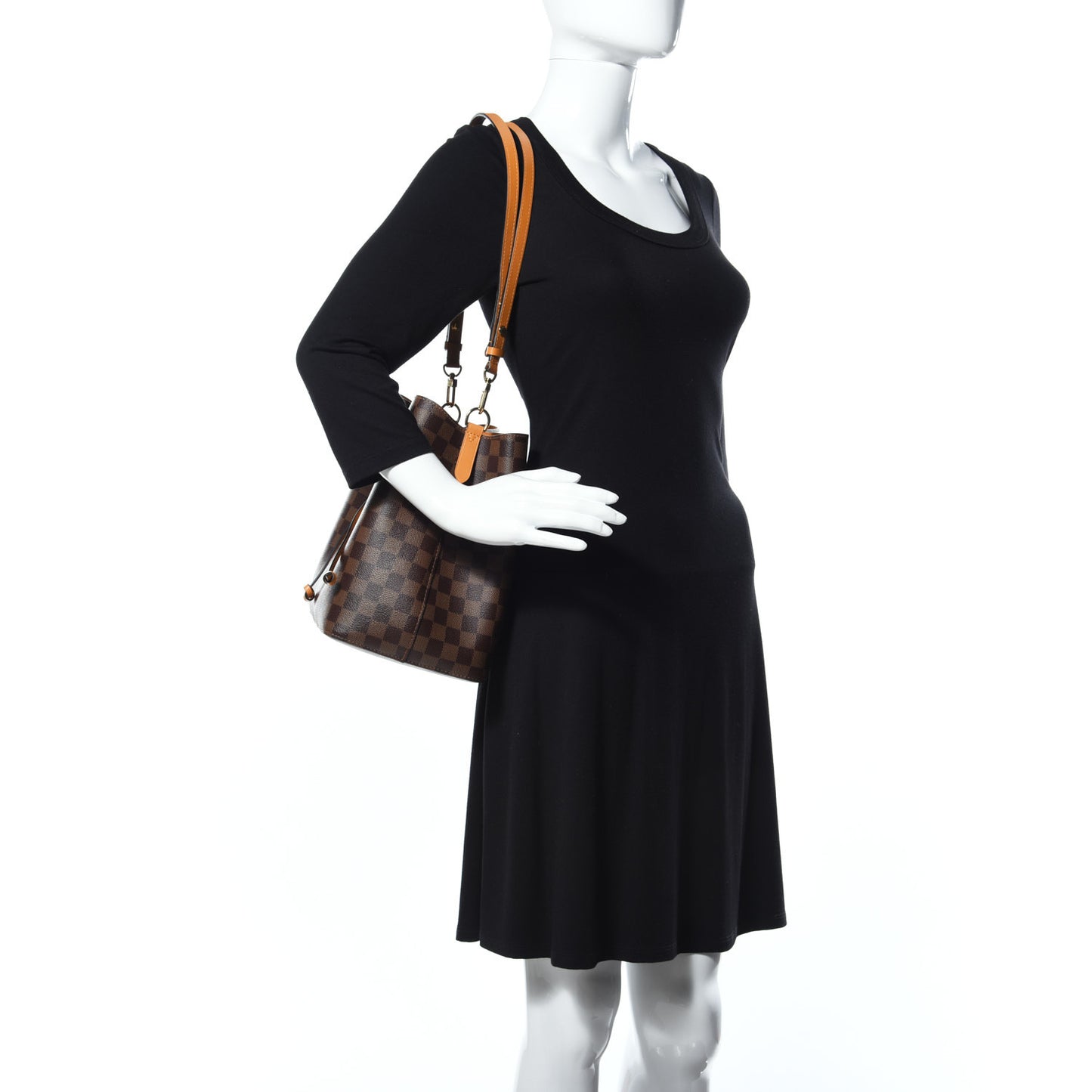 Damier Ebene Neonoe MM Safran