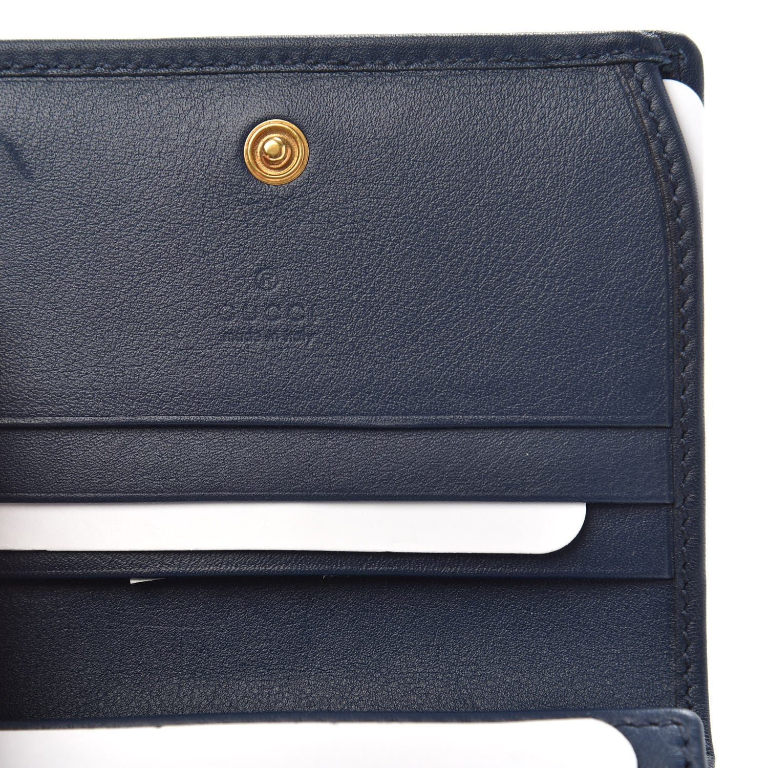 Gucci Canvas Flora Floral Trapuntata Zumi Card Case Wallet Great White Multicolor Blue Agata 5 of 7