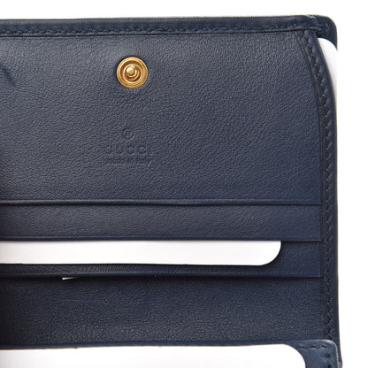 Gucci Canvas Flora Floral Trapuntata Zumi Card Case Wallet Great White Multicolor Blue Agata 5 of 7