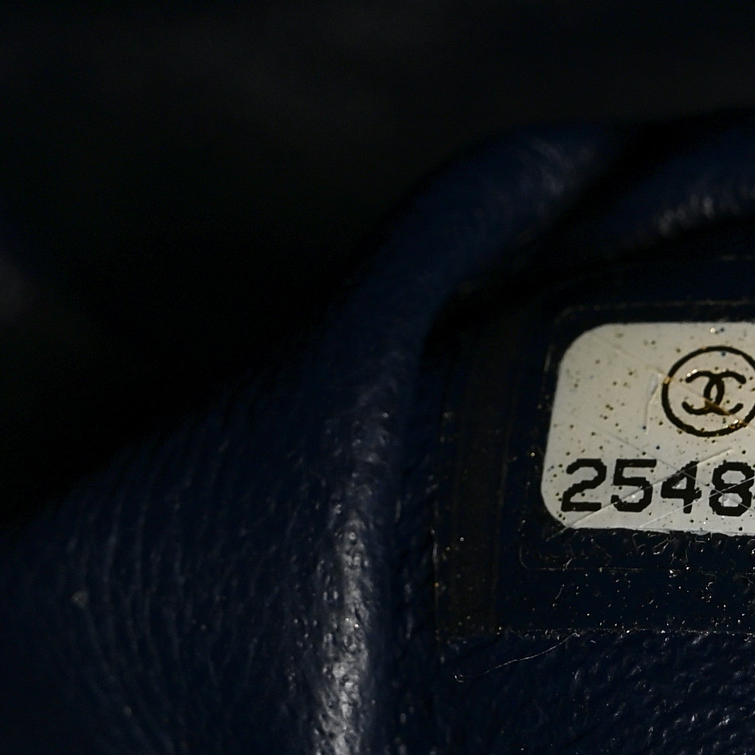 Chanel Aged Calfskin Chevron Quilted 2.55 Reissue 226 Flap Navy Blue 7 of 10