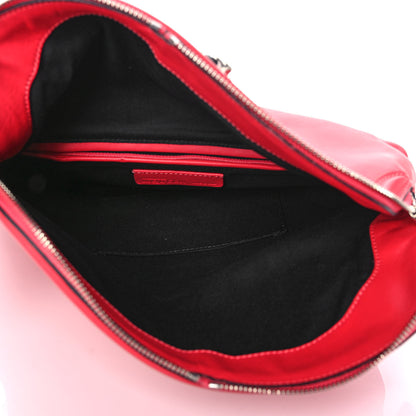 Alexander McQueen Nappa Padlock Skull Clutch Red 5 of 11
