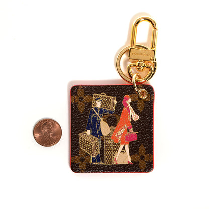 Louis Vuitton Monogram Illustre Groom Bag Charm 2 of 7