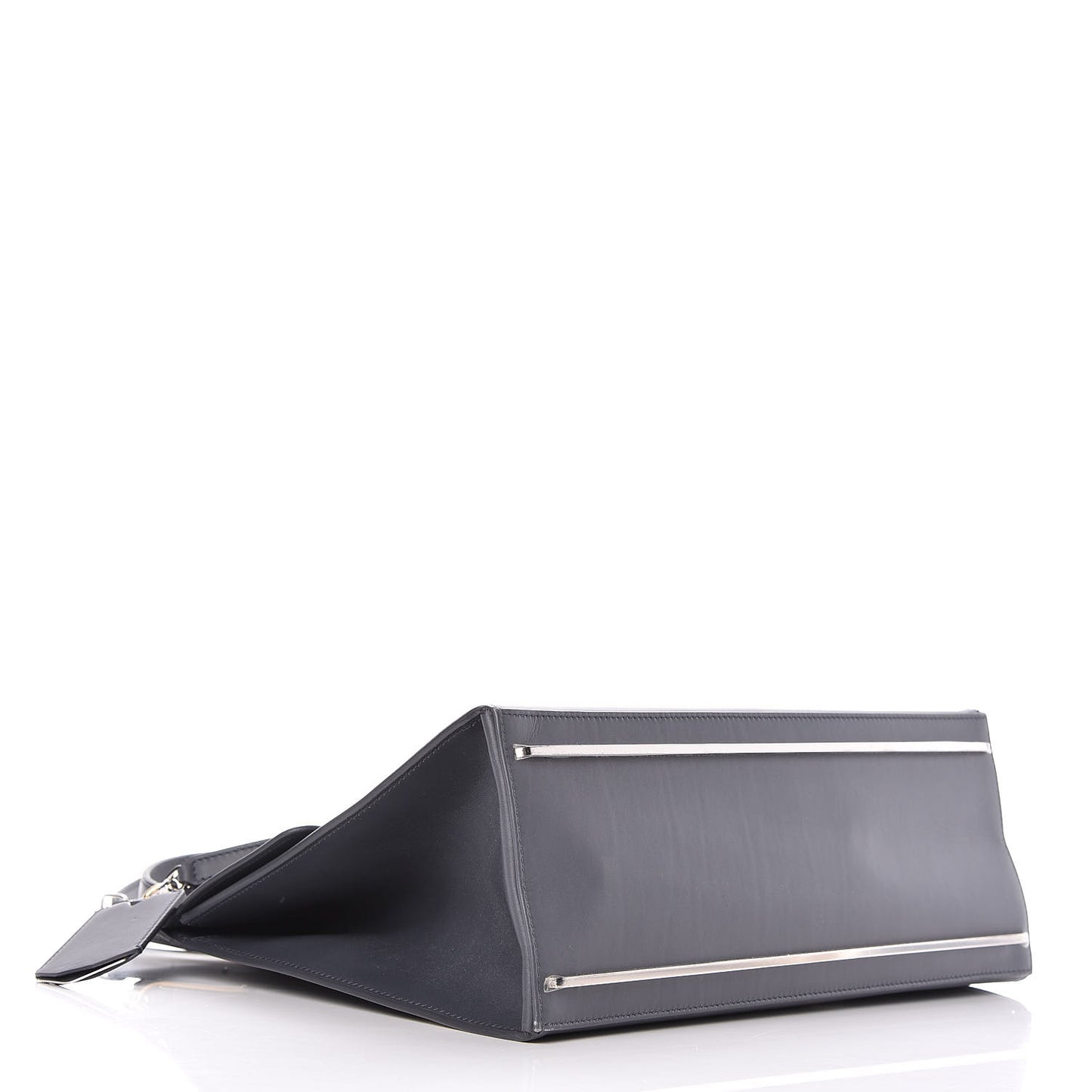Veau Le Dix M Cartable Shoulder Bag Gris Ardoise