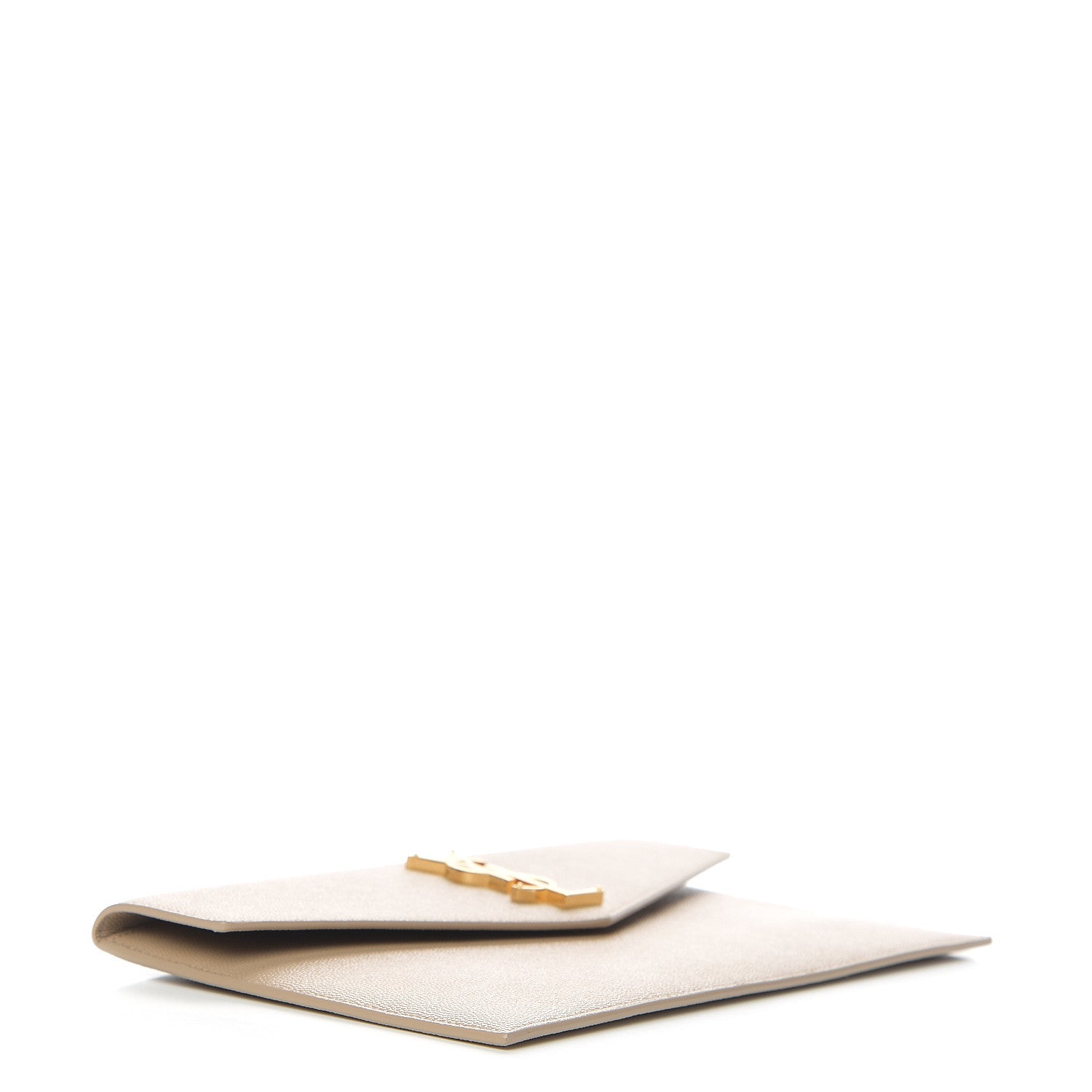Saint Laurent Grain De Poudre Uptown Pouch Dark Latte 3 of 6