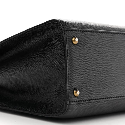 Chanel Grained Calfskin Shoulder Bag Black 9 of 15