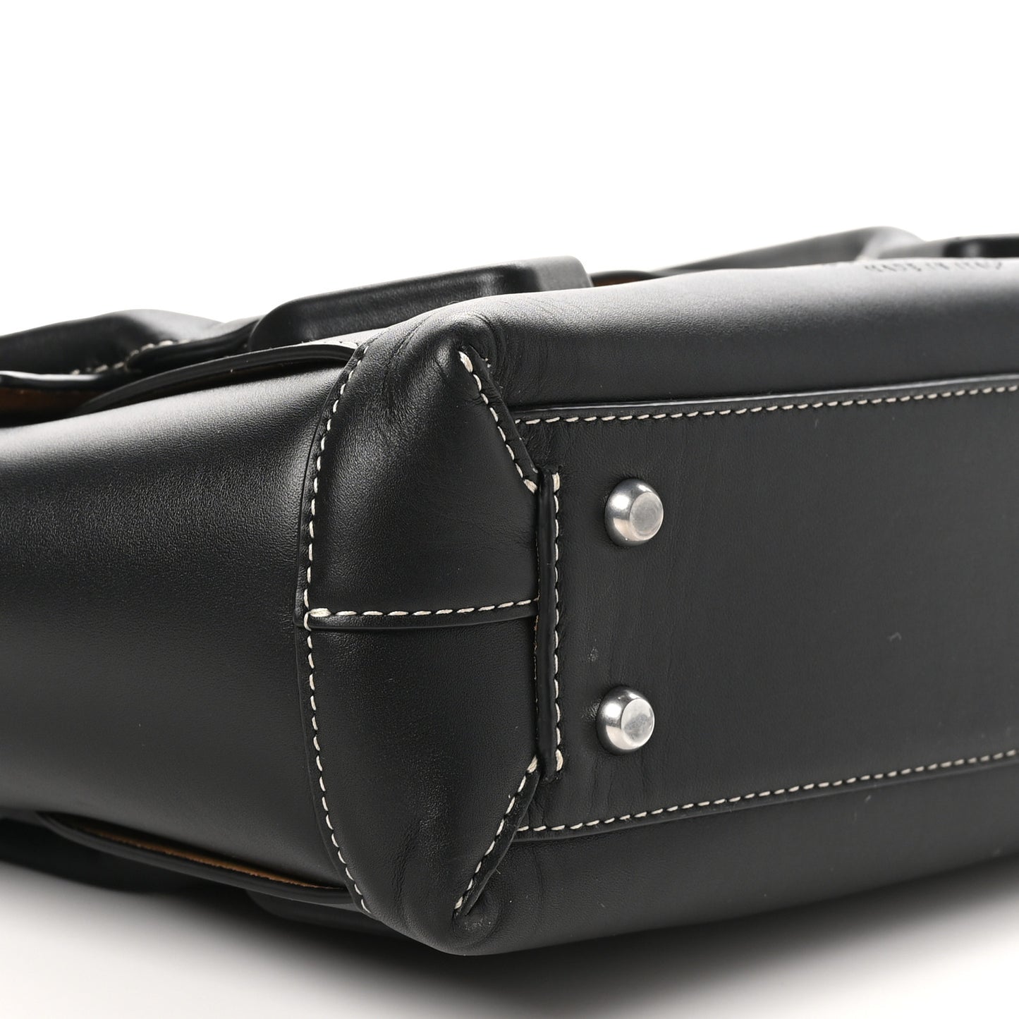 French Calfskin Maxi Intrecciato Arco 33 Black