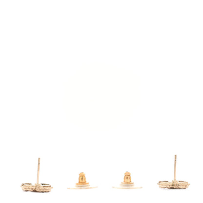 Chanel Crystal Mini CC Earrings Gold 3 of 5