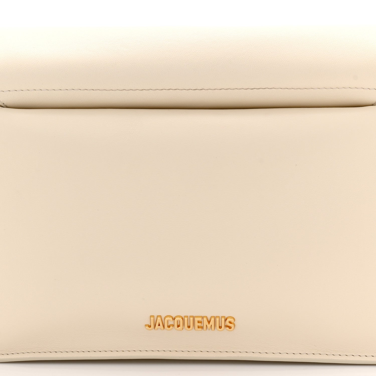 Jacquemus Smooth Calfskin La Pochette Rond Carre Light Ivory 7 of 9