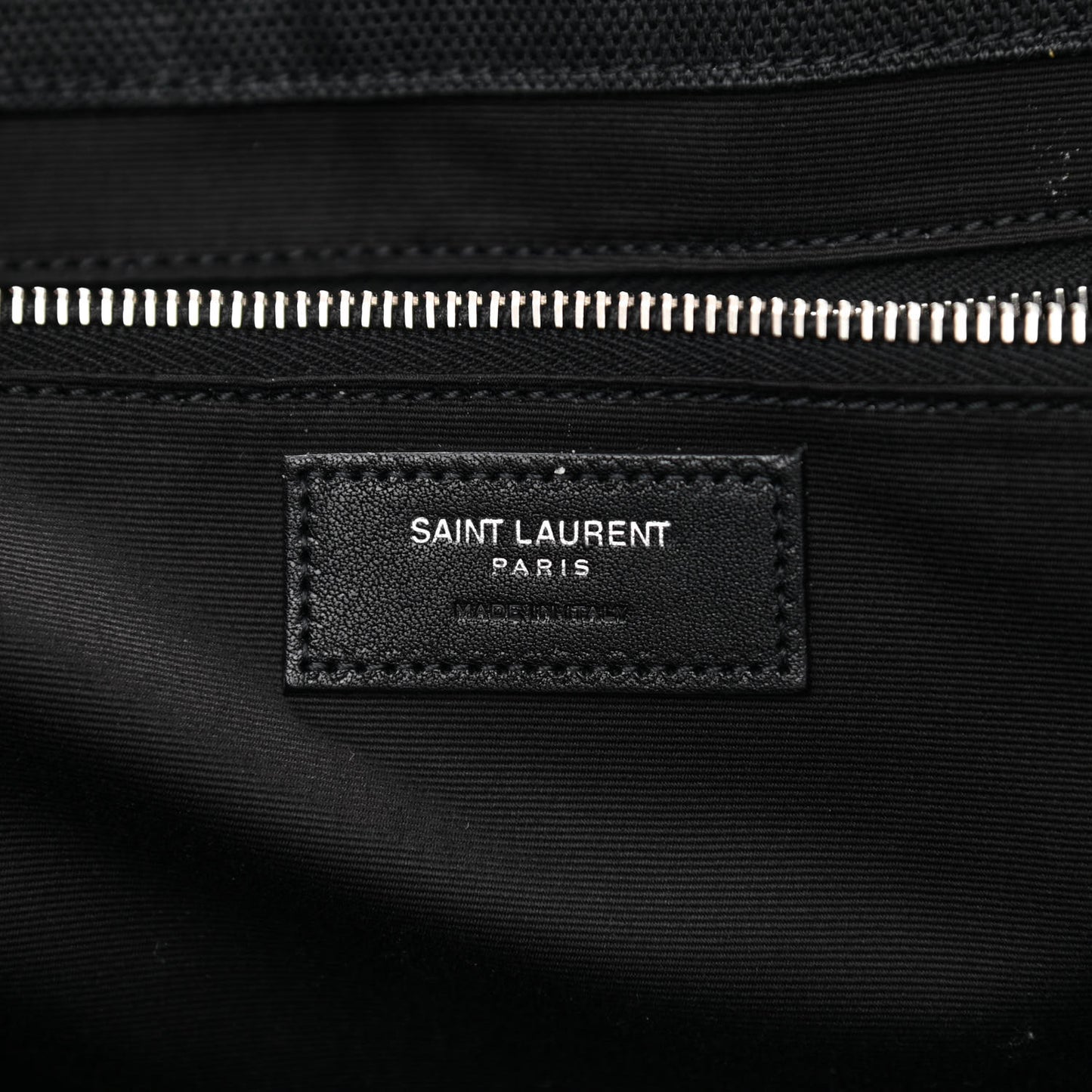Raffia Linen Calfskin Rive Gauche Tote Black