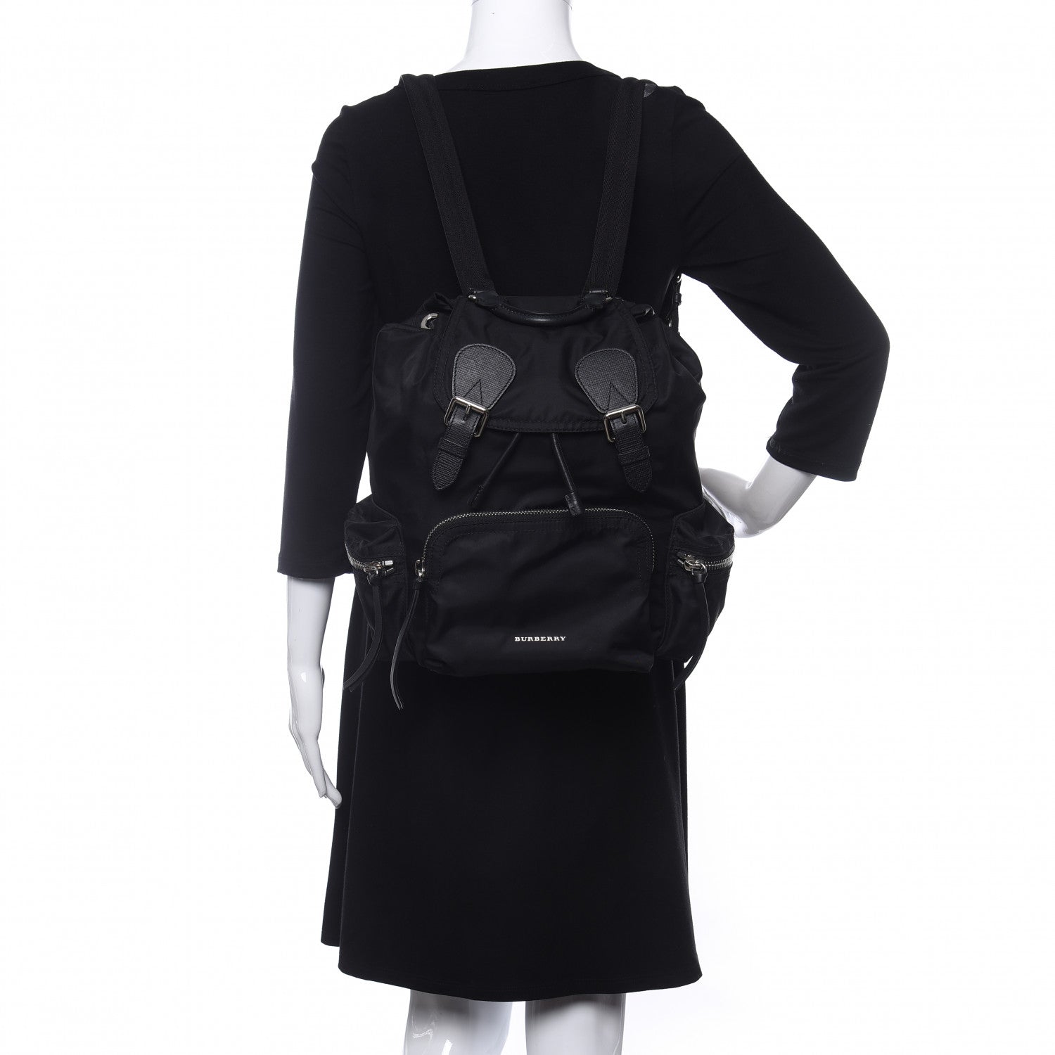 Burberry Nylon Medium Rucksack Backpack Black 2 of 10