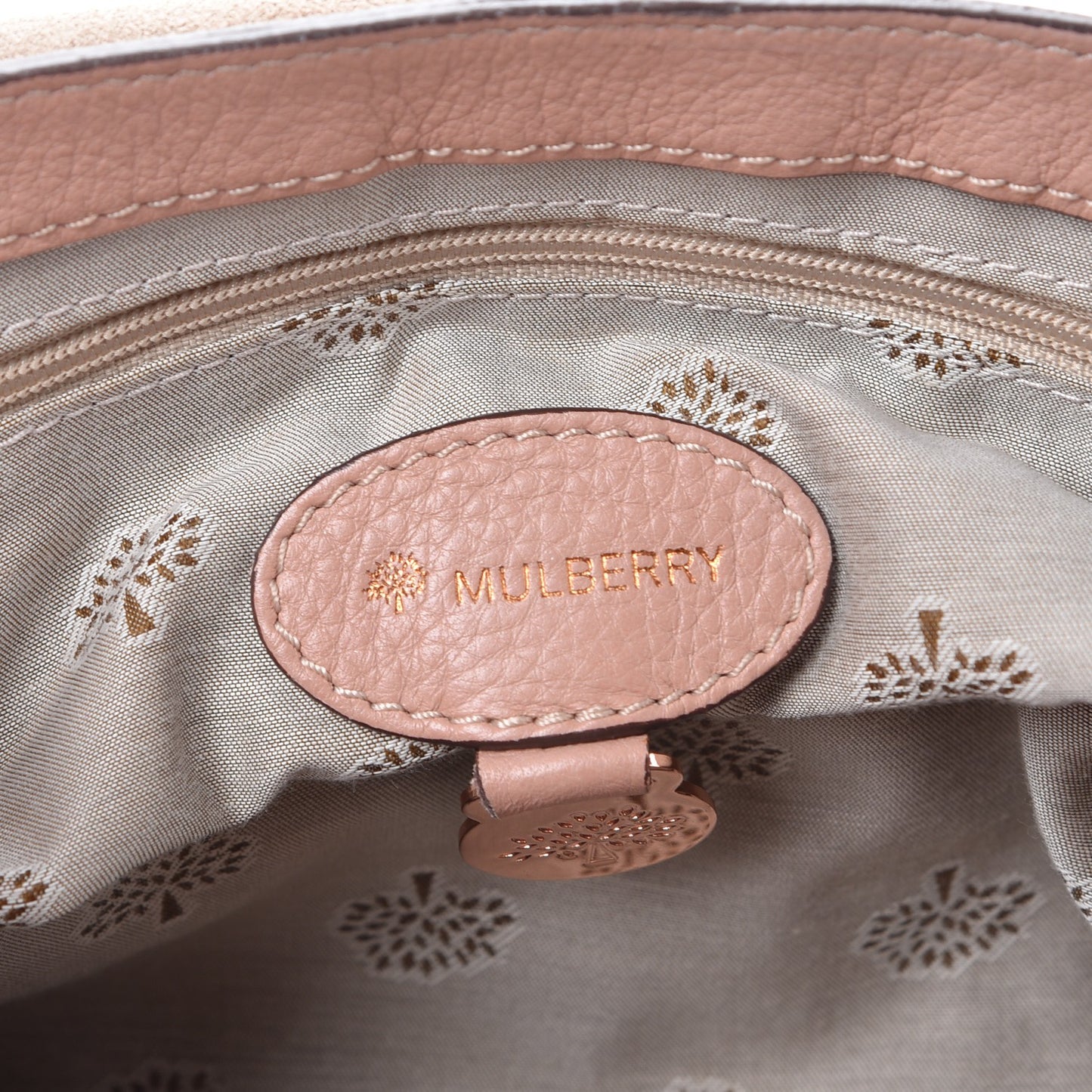 Heavy Grain Calfskin Edie Crossbody Powder Beige