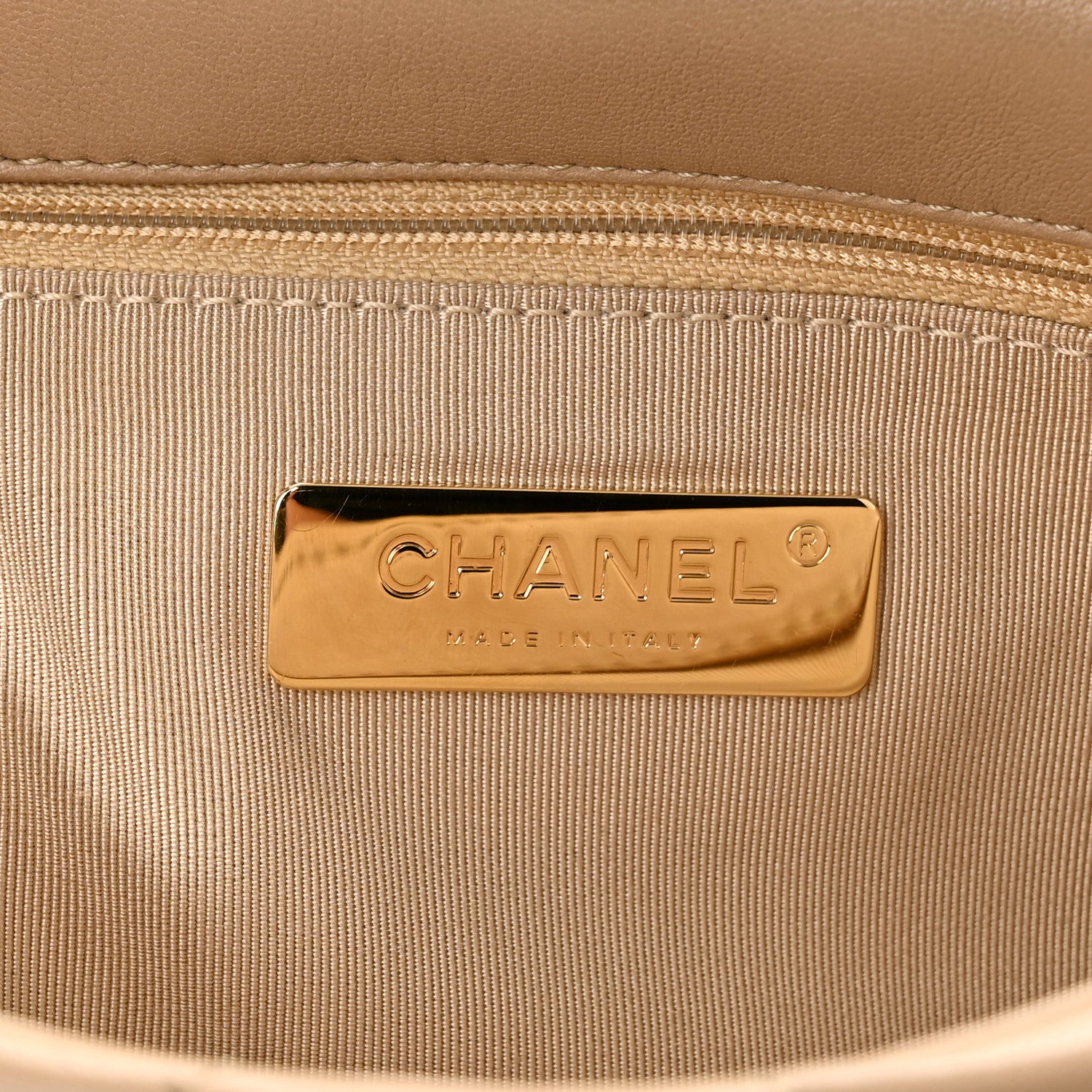 Chanel Lambskin Quilted Medium Chanel 19 Flap Dark Beige 5 of 10