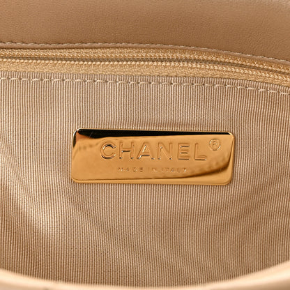 Chanel Lambskin Quilted Medium Chanel 19 Flap Dark Beige 5 of 10
