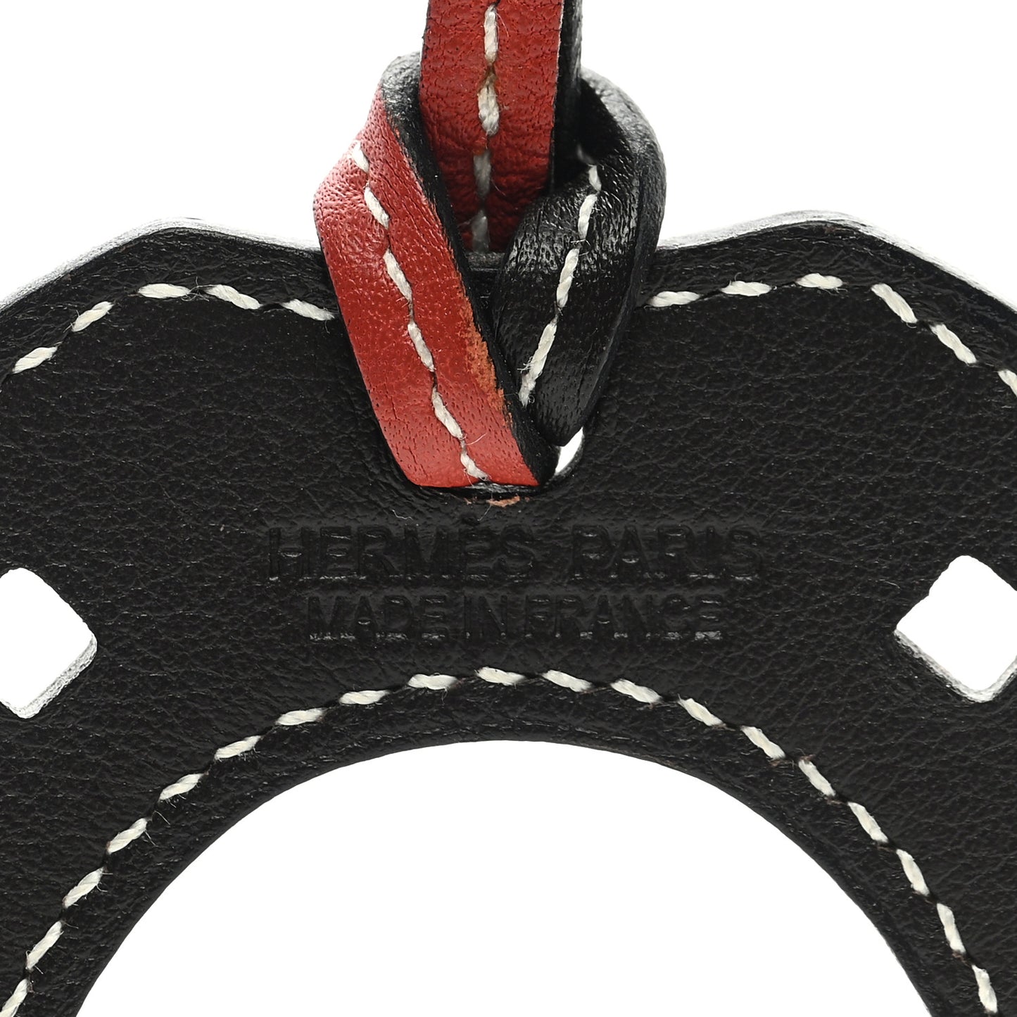 Swift Paddock Horseshoe Bag Charm Sanguine Chocolate