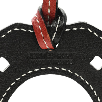 Hermes Swift Paddock Horseshoe Bag Charm Sanguine Chocolate 3 of 3
