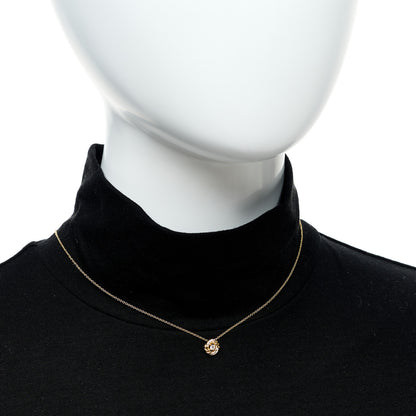 David Yurman 18K Yellow Gold Diamond 8mm Petite Infinity Pendant Necklace 2 of 5