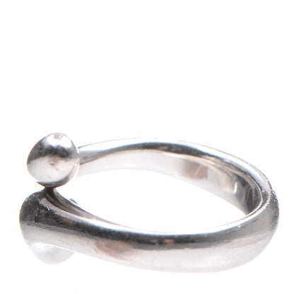 Tiffany Sterling Silver Elsa Peretti Teardrop Ring 54 6.75 3 of 5