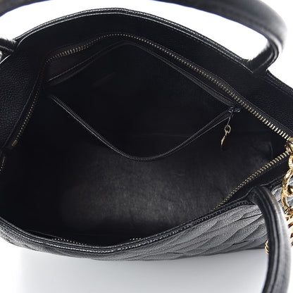 Chanel Caviar Quilted Medallion Tote Black 5 of 10