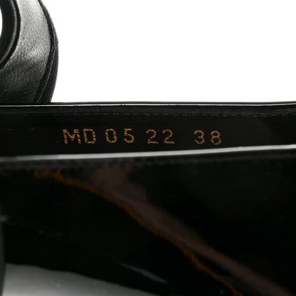 Christian Dior Patent 62-22 Pumps 38 Black Green 7 of 9