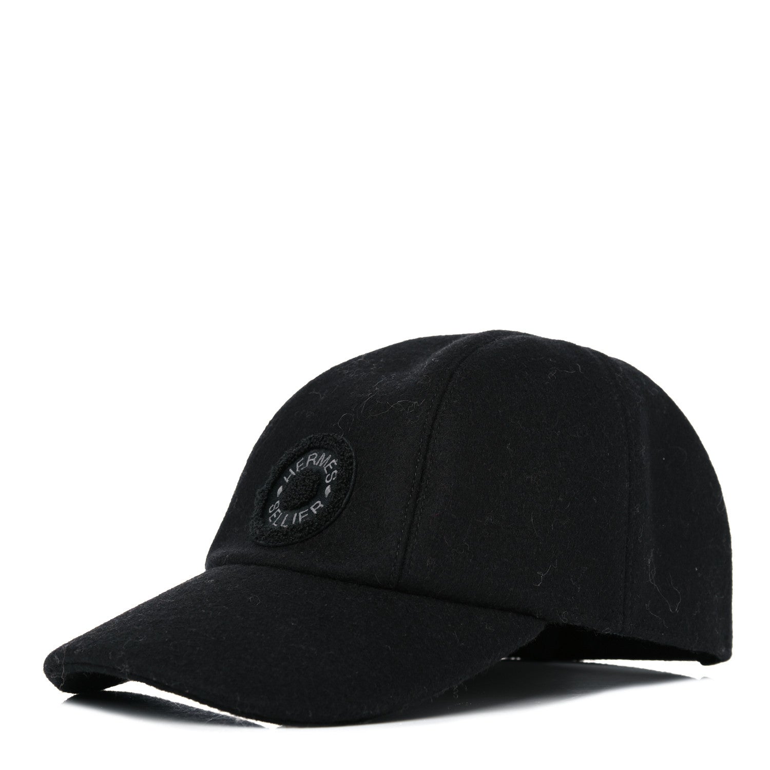 Hermes Wool Davis Varsity Hat 57 Black 1 of 6