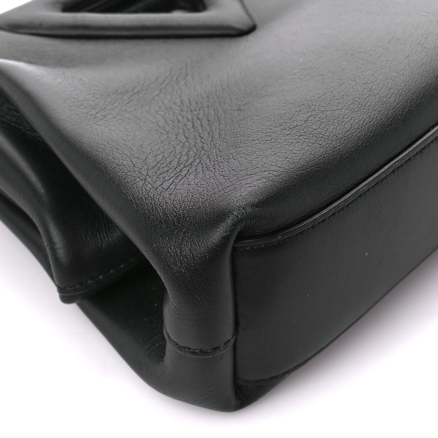 Bottega Veneta Calfskin Small The Point Triangle Bag Black 8 of 9