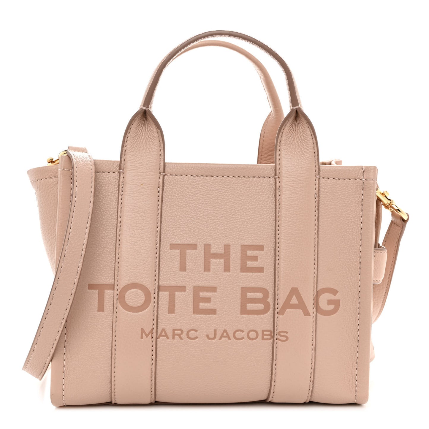 Grained Calfskin Small The Tote Bag Rose Dust