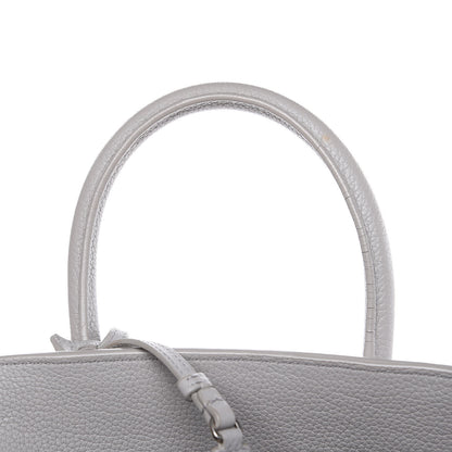 Saint Laurent Grained Calfskin Small Supple Sac De Jour Souris 15 of 18