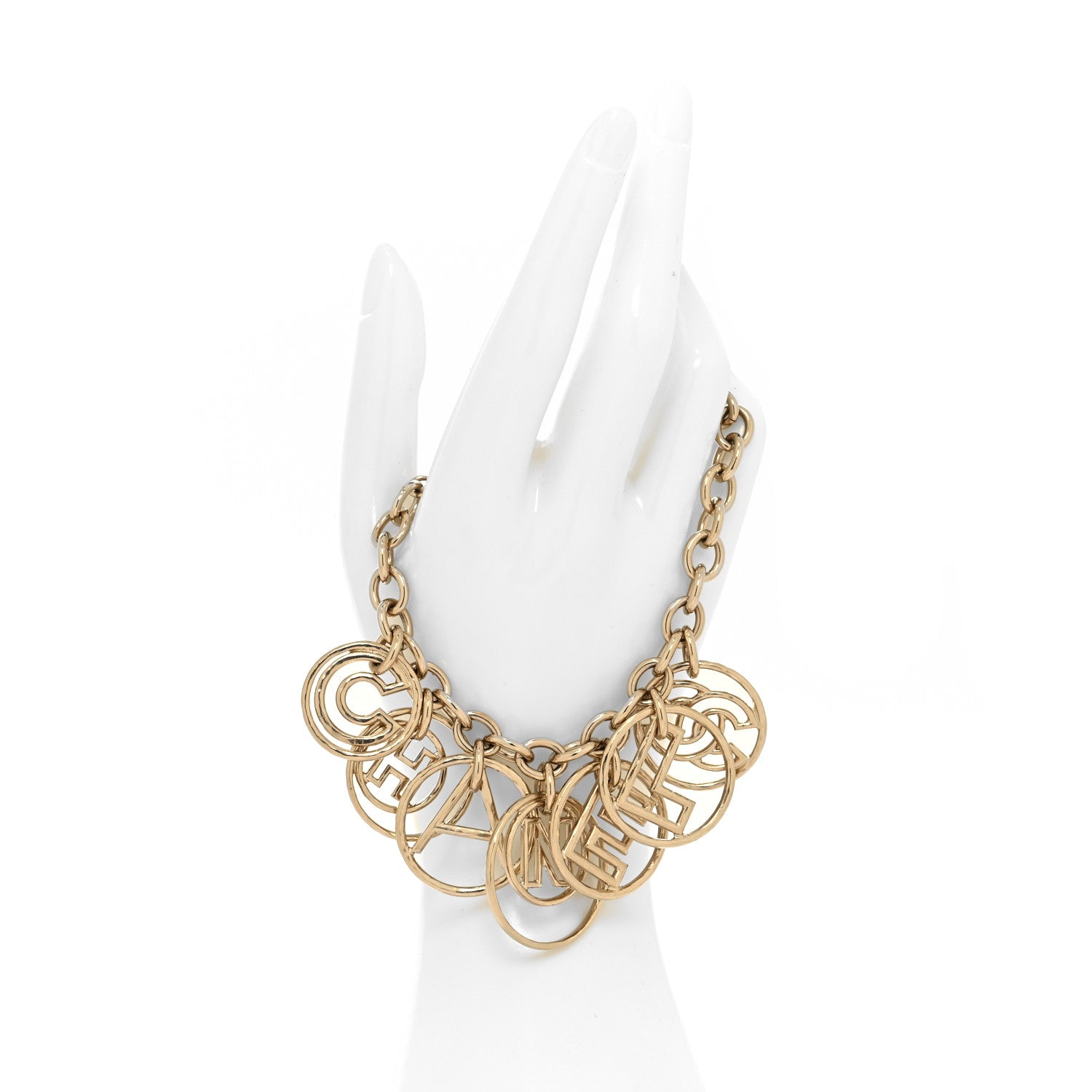 Chanel Hoop Cuba Logo Bracelet Gold 2 of 5
