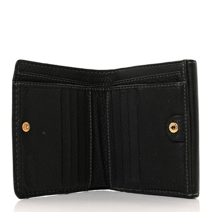 Chloe Grained Calfskin Marcie Square Wallet Black 5 of 9