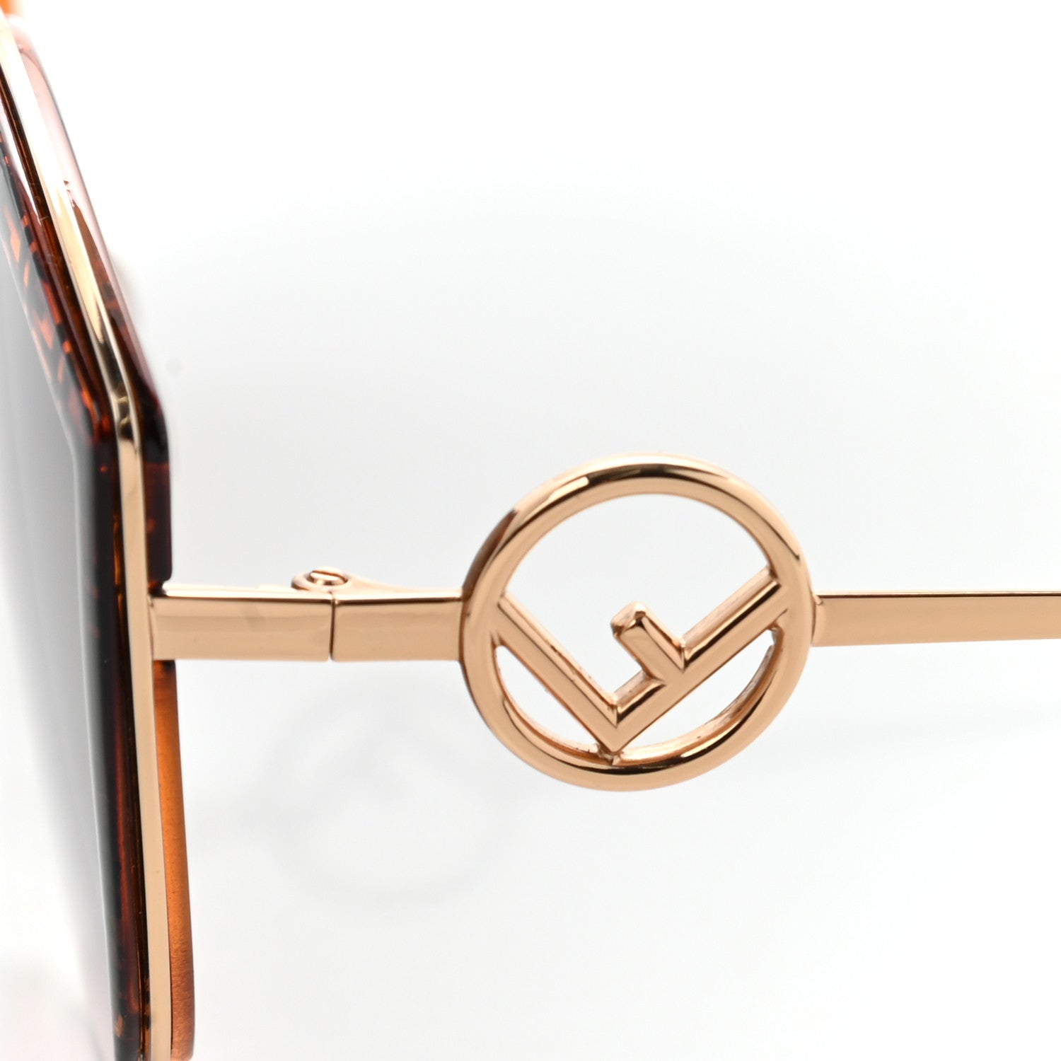 Fendi Metal Acetate F is Fendi FF Cat Eye Sunglasses FF 0290/S Gold 7 of 8