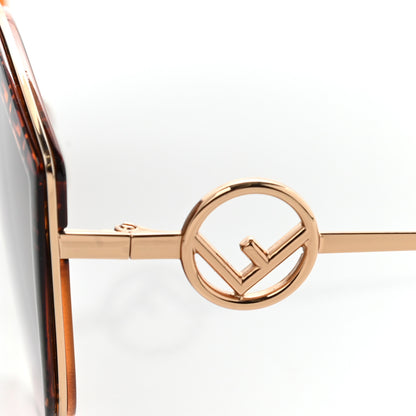 Fendi Metal Acetate F is Fendi FF Cat Eye Sunglasses FF 0290/S Gold 7 of 8