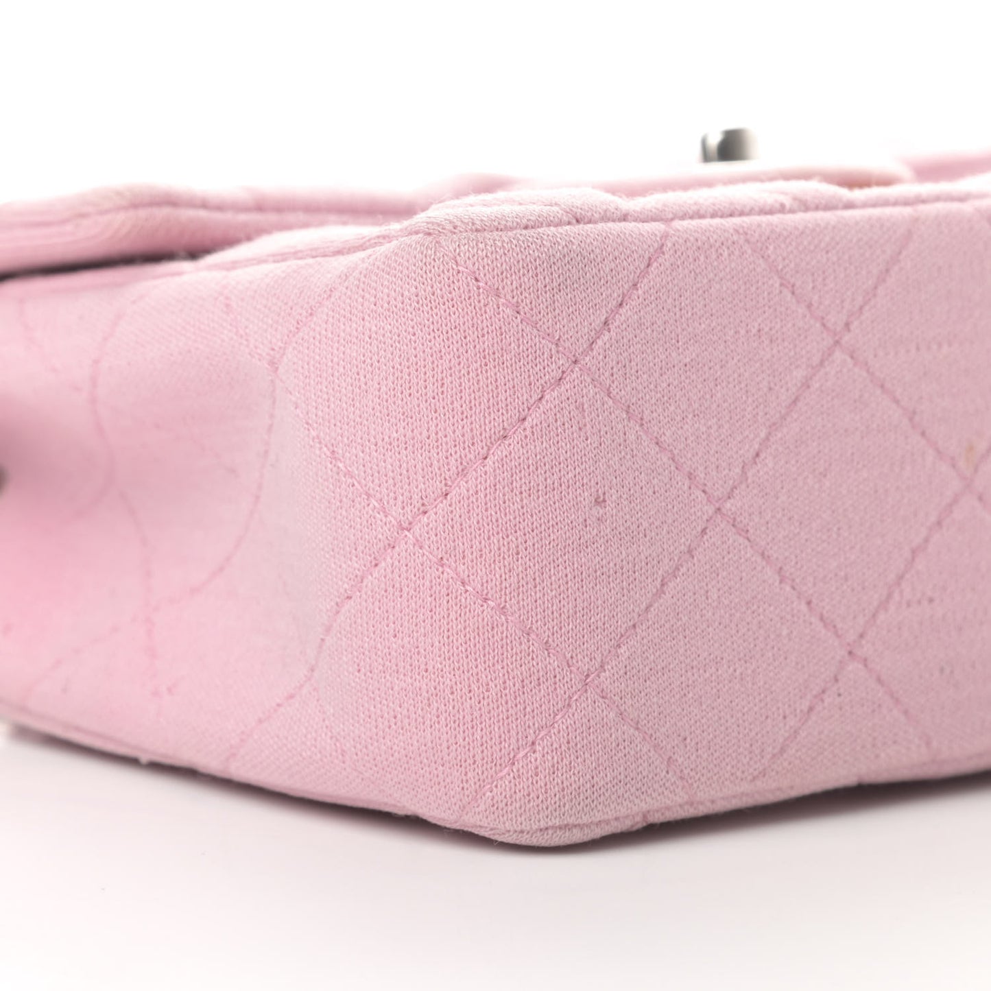 Jersey Quilted Mini Square Flap Pink