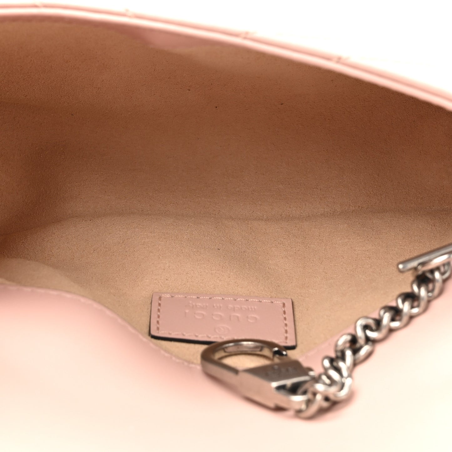 Calfskin Matelasse Monochrome GG Marmont Chain Belt Bag Perfect Pink