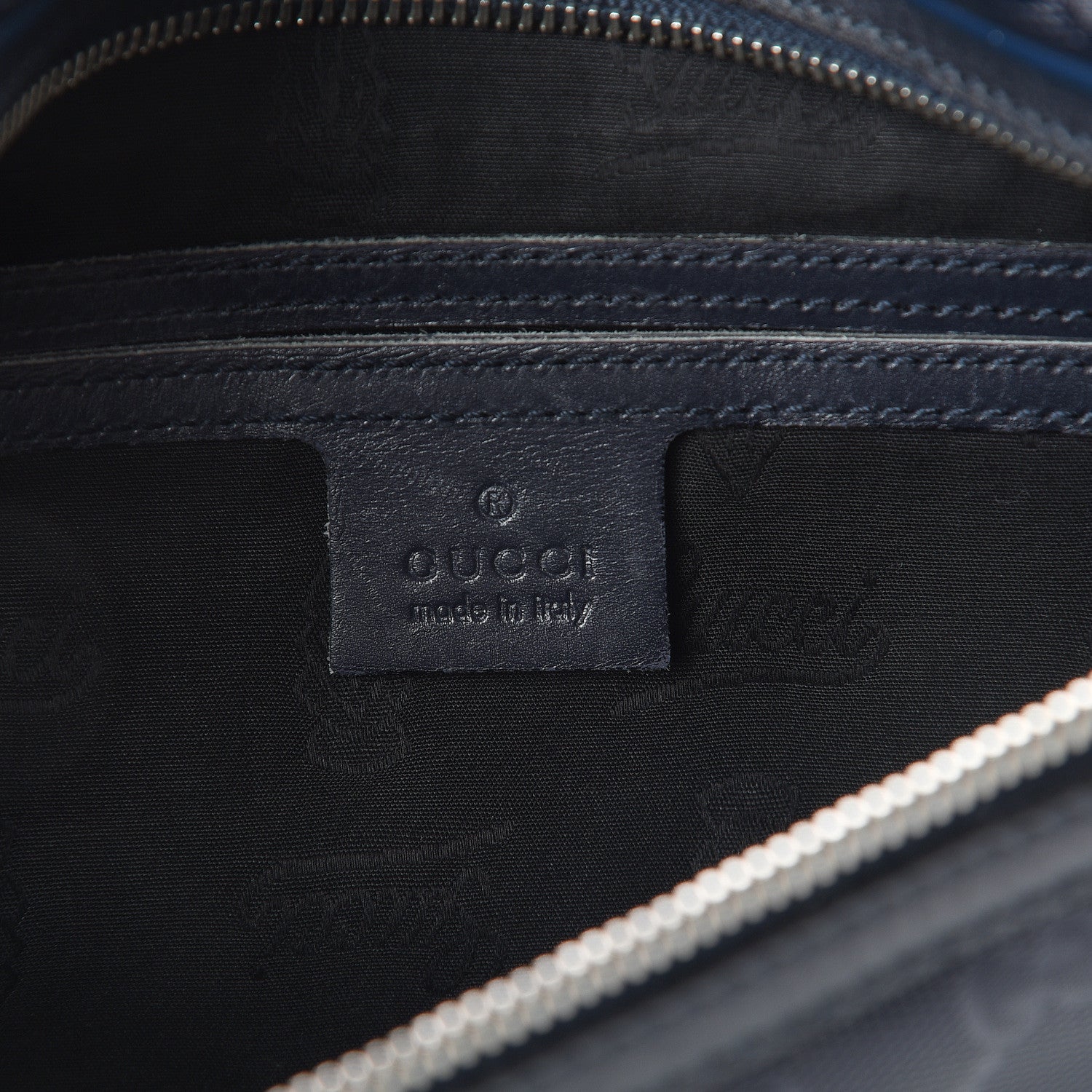 Gucci Imprime Monogram Belt Bag Navy 5 of 8