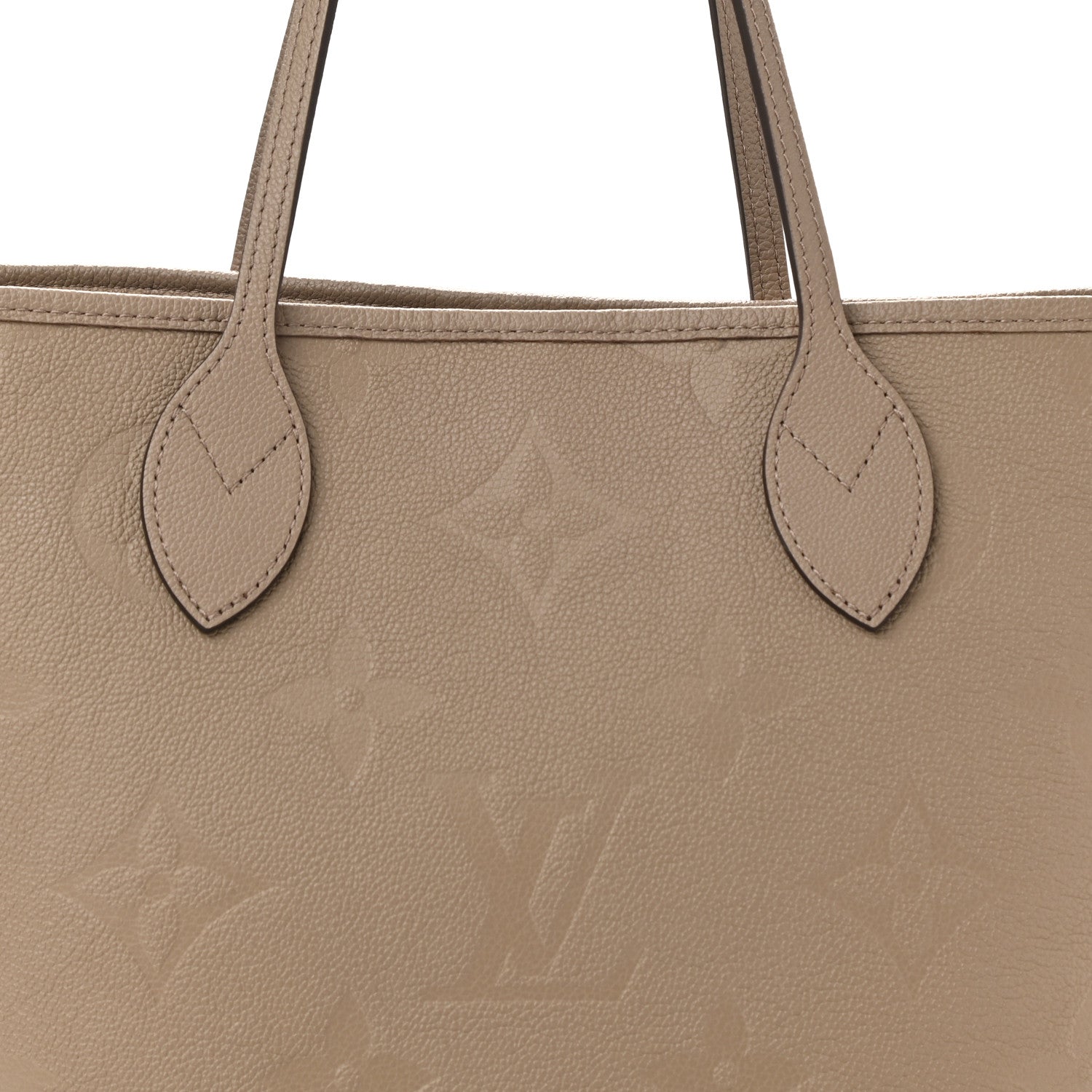 Louis Vuitton Empreinte Monogram Giant Neverfull MM Tourterelle 8 of 10