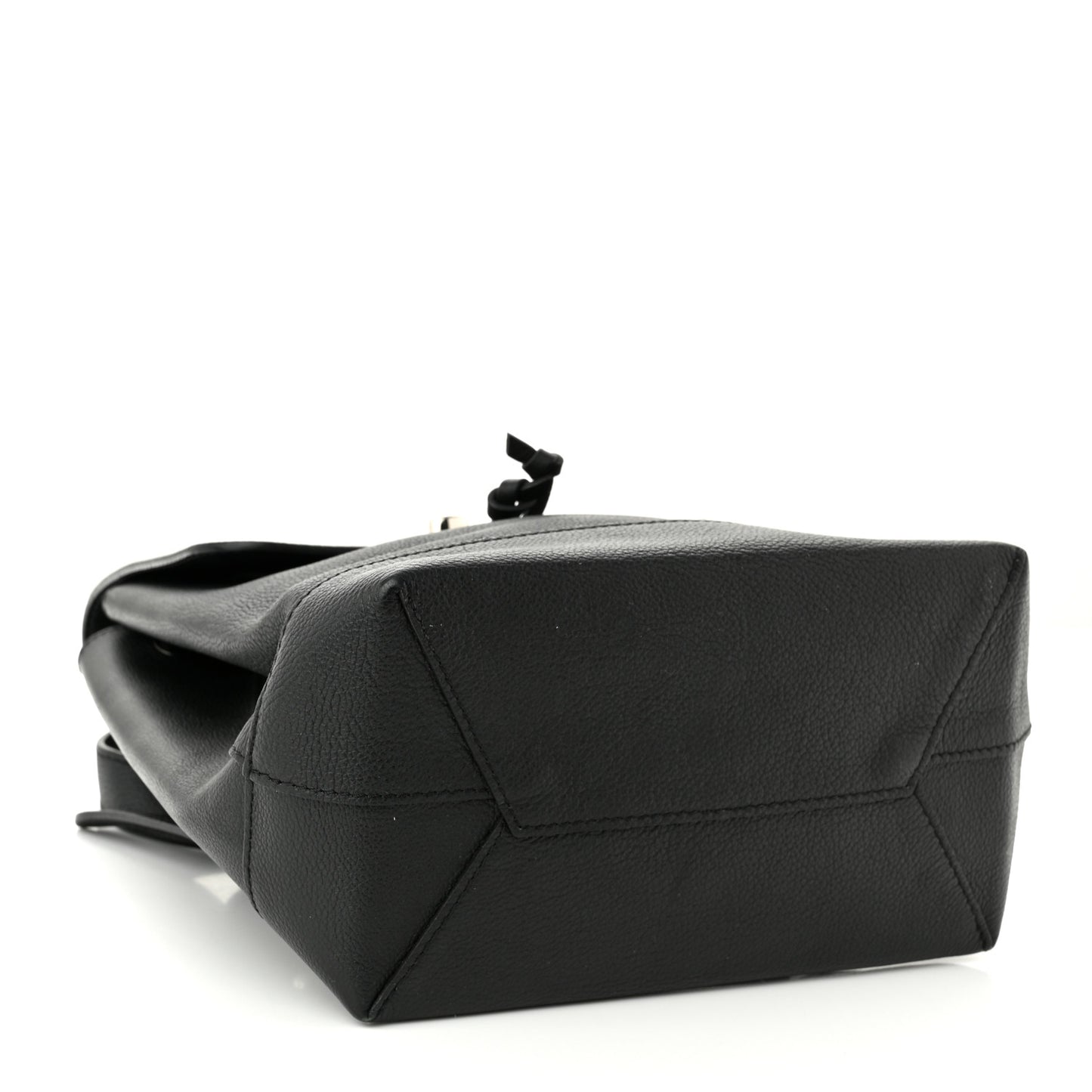 Calfskin Lockme Backpack Black