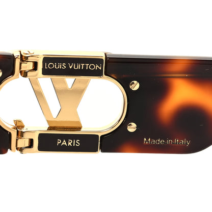Louis Vuitton Acetate LV Link Square Sunglasses Z1479W Dark Tortoise 6 of 8