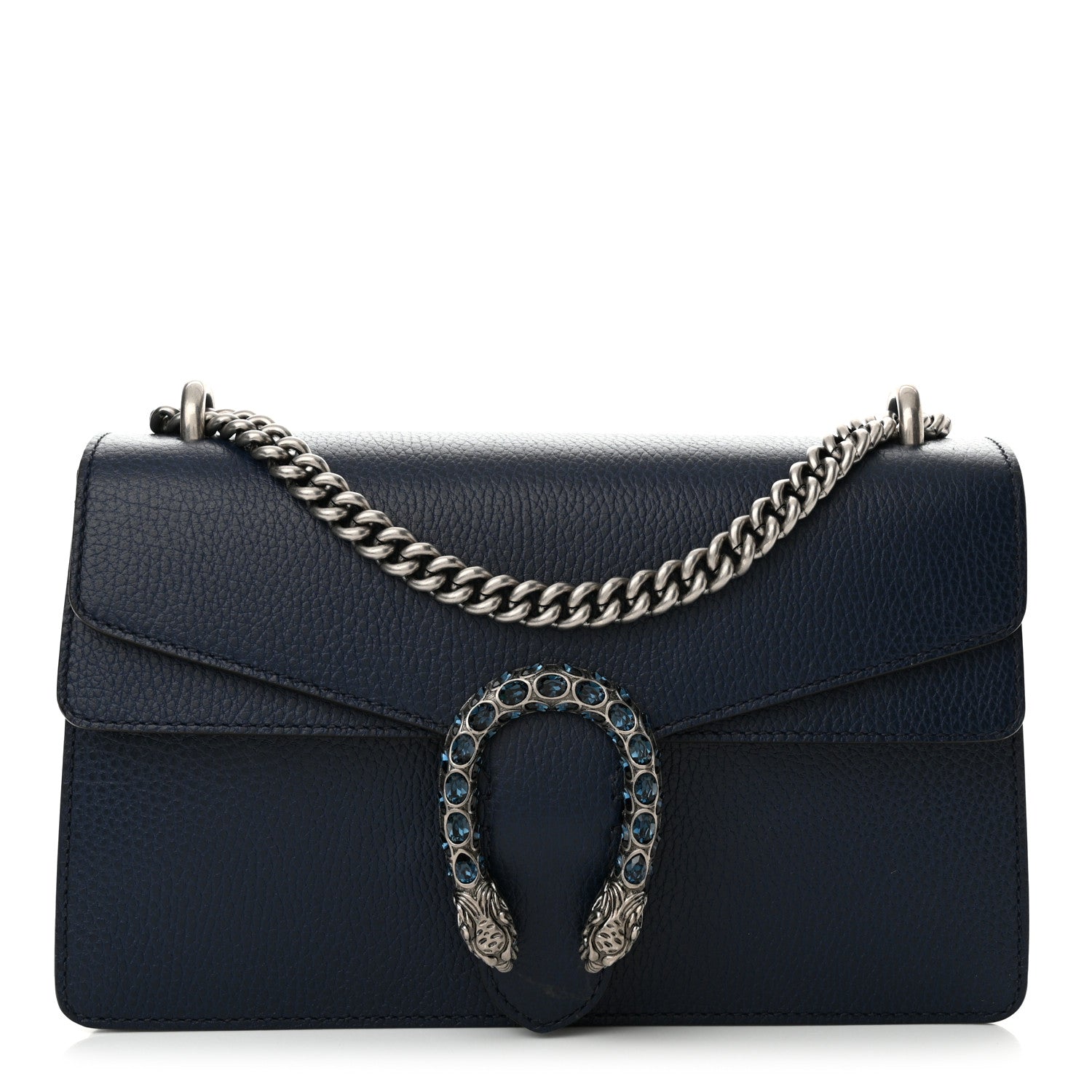 Gucci Dollar Calfskin Crystal Small Dionysus Shoulder Bag Blue Agata Montana Sapphire 1 of 12
