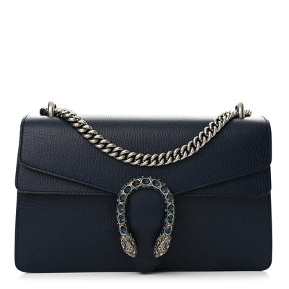 Gucci Dollar Calfskin Crystal Small Dionysus Shoulder Bag Blue Agata Montana Sapphire 1 of 12