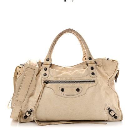 Balenciaga Agneau Classic Hardware City White Light 2 of 29