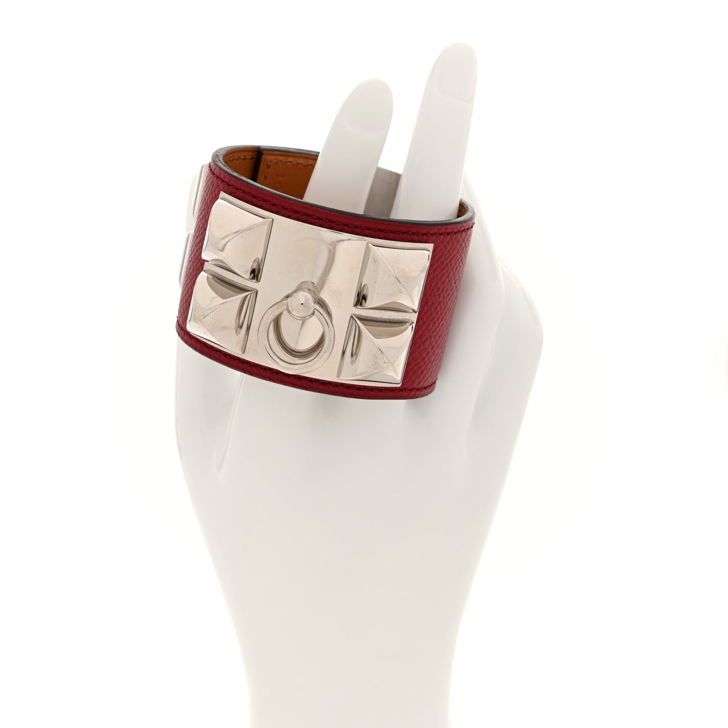 Epsom Collier De Chien CDC Bracelet XS Rouge Grenat