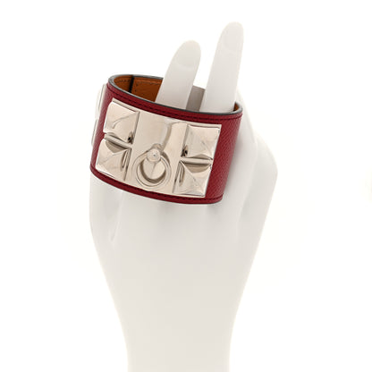 Hermes Epsom Collier De Chien CDC Bracelet XS Rouge Grenat 2 of 5