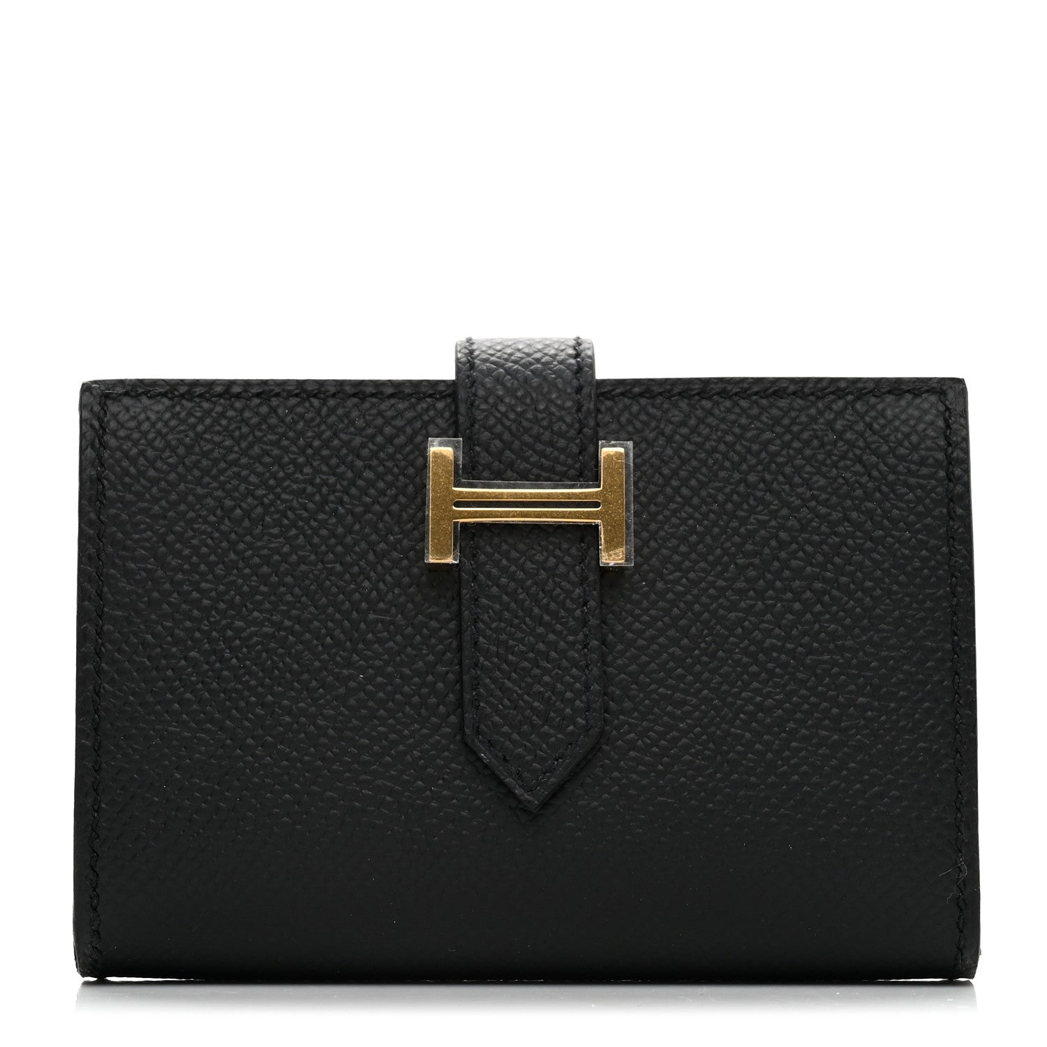 Hermes Epsom Mini Bearn Wallet Black 1 of 7