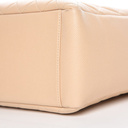 Chanel Caviar Quilted Grand Shopping Tote GST Beige Clair 6 of 15