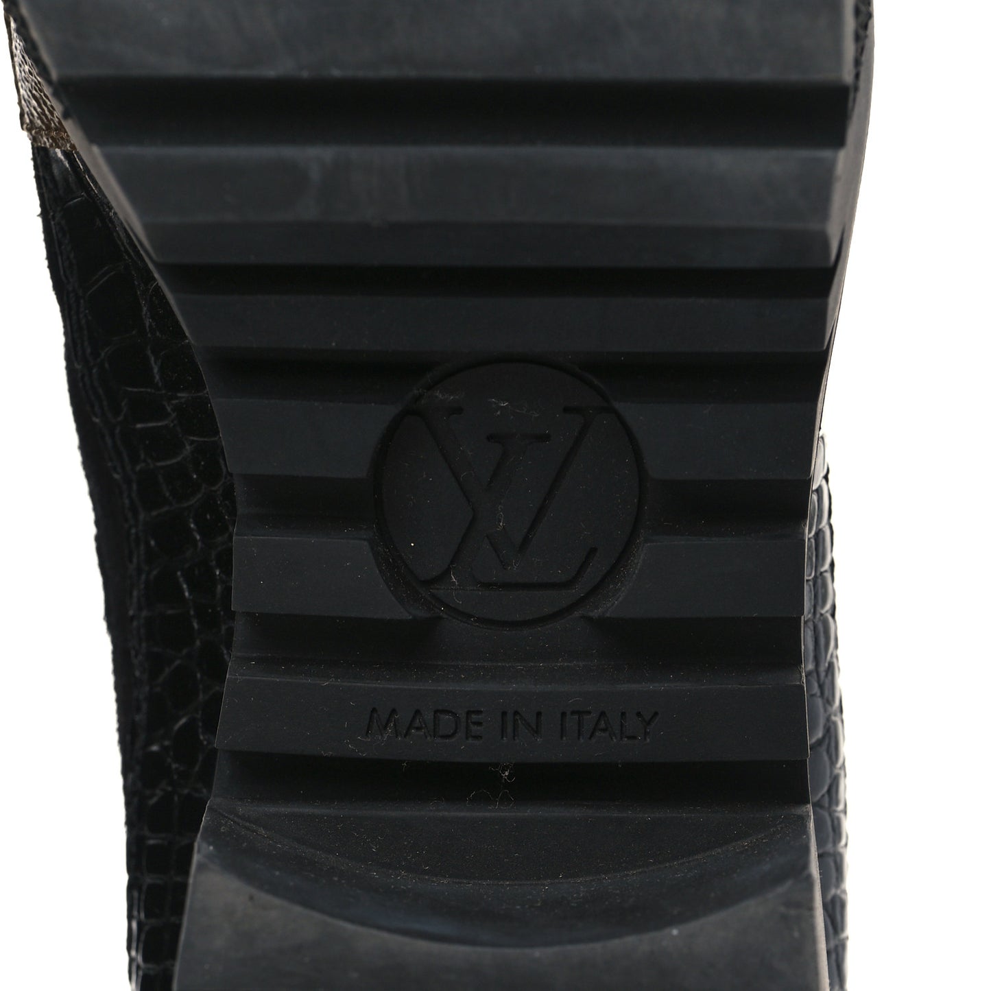 Suede Calfskin Reverse Monogram Laureate Platform Desert Boots 37