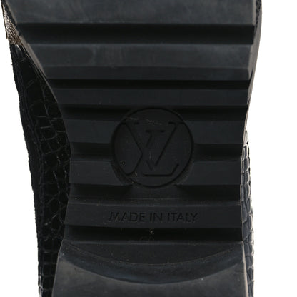 Louis Vuitton Suede Calfskin Reverse Monogram Laureate Platform Desert Boots 37 6 of 8