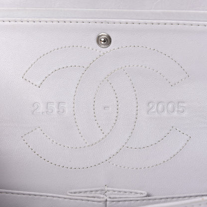 Chanel Aged Calfskin Quilted 50th Anniversary 2.55 Reissue 225 Flap White 8 of 11