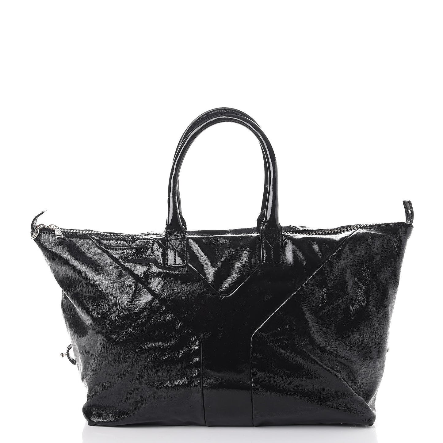 Patent Medium Easy Sac Y Tote Black
