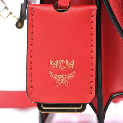 MCM Calfskin Patricia Crossbody Bag Ruby Red 11 of 16
