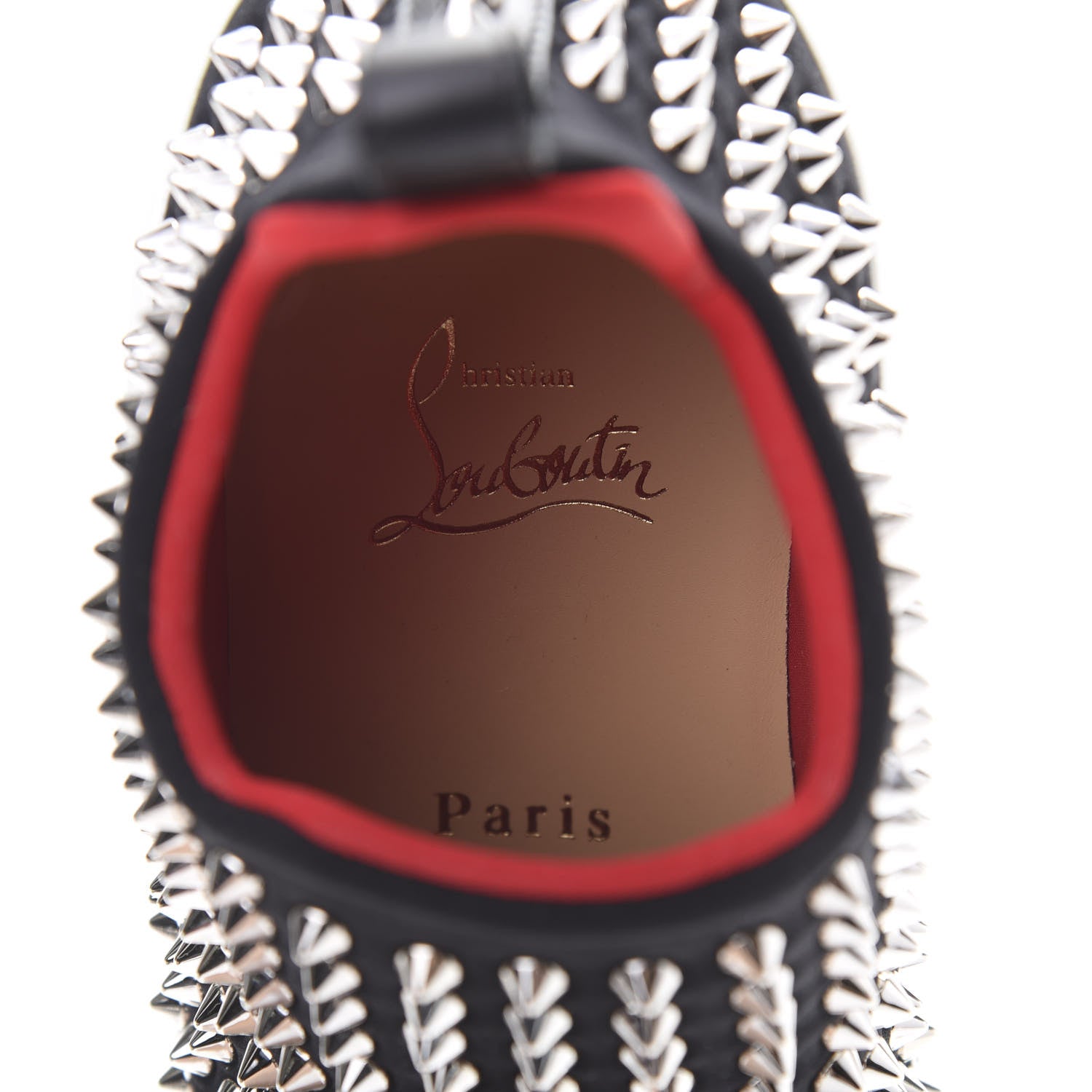 Christian Louboutin Neoprene Spike Sock Donna Flat Sneakers 36.5 Black 8 of 8
